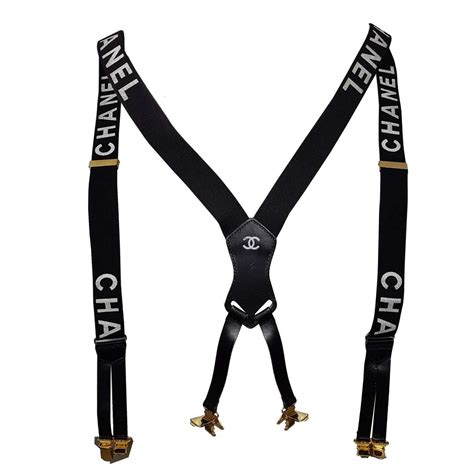 chanel tie price|Chanel suspenders.